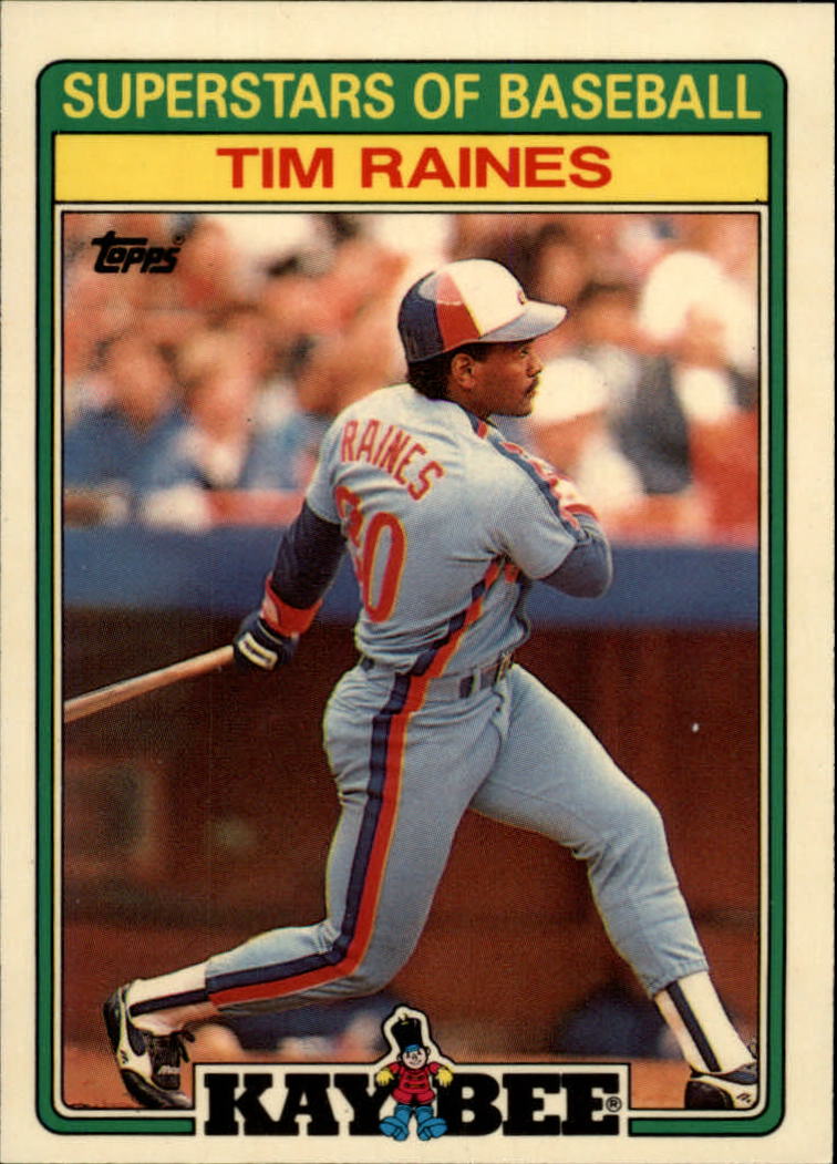 1988 Kay-Bee Baseball Cards    024      Tim Raines